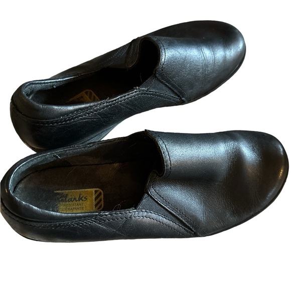 Clark’s Sz 6M Leather Shoes- Arch Support- Best Work Shoes for Hard Floors-Comfy - Picture 2 of 7